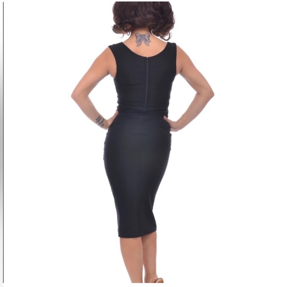 Diva Wiggle Dress in Black by Rock Steady, Size Large, EUC - Picture 6 of 13